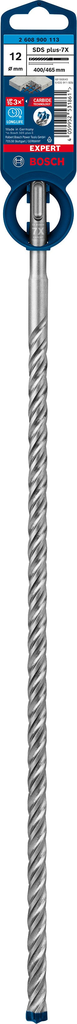 2608900113 - PUNTA BOSCH SDS PLUS 4 TAGLIENTI D.12mm X 400mm X 465mm