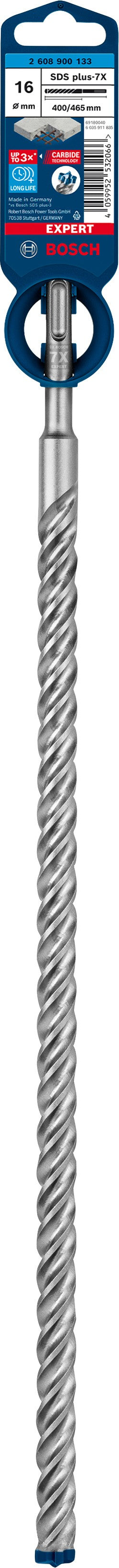 2608900133 - PUNTA BOSCH SDS PLUS 4 TAGLIENTI D.16mm X 400mm X 465mm