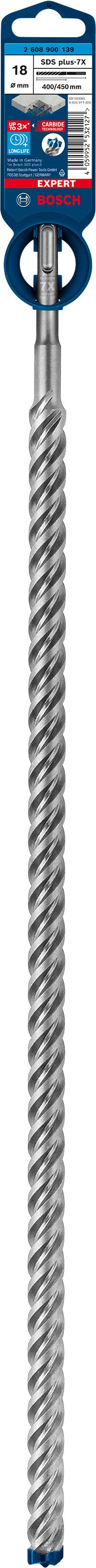 2608900139 - PUNTA BOSCH SDS PLUS 4 TAGLIENTI D.18mm X 400mm X 450mm