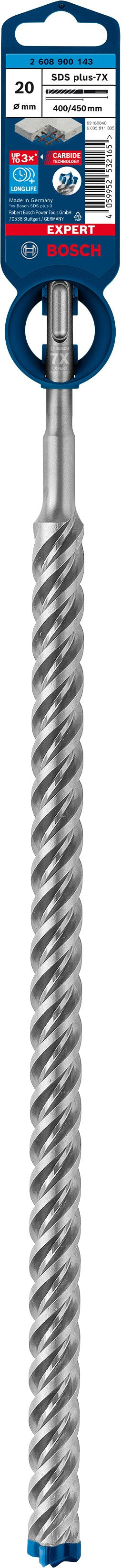 2608900143 - PUNTA BOSCH SDS PLUS 4 TAGLIENTI D.20mm X 400mm X 450mm