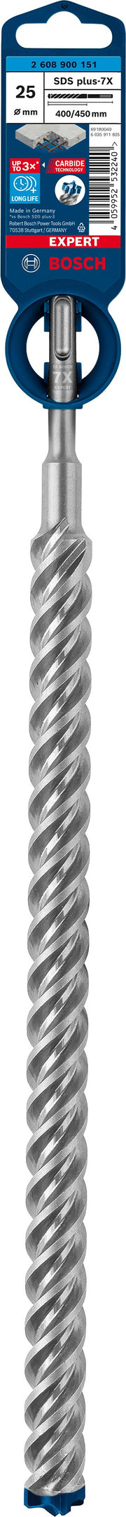 2608900151 - PUNTA BOSCH SDS PLUS 4 TAGLIENTI D.25mm X 400mm X 450mm