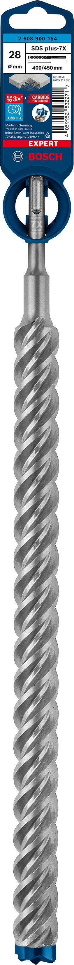 2608900154 - PUNTA BOSCH SDS PLUS 4 TAGLIENTI D.28mm X 400mm X 450mm