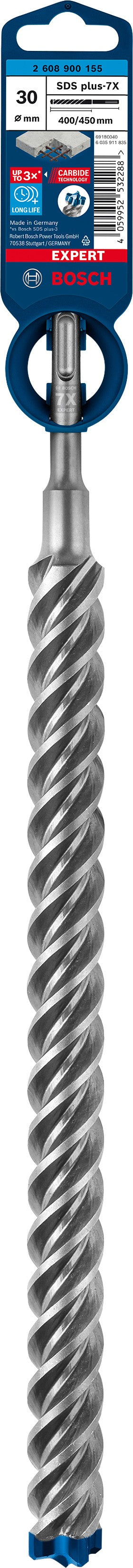 2608900155 - PUNTA BOSCH SDS PLUS 4 TAGLIENTI D.30mm X 400mm X 450mm