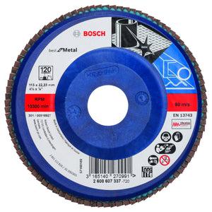 2608607337 - Disco lamellare X571, Best for Metal D : 115 mm- G : 120, diritto