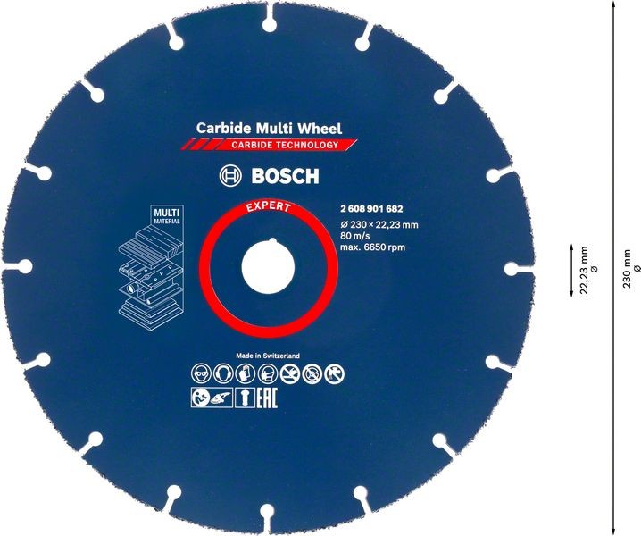 2608901682 - DISCO MULTIMATERIALE D.230mm PER SMERIGLIATRICI