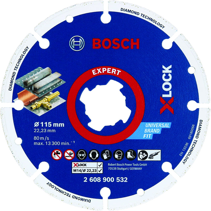 2608900532 - Mola per metallo diamantata X-LOCK 115x22,23 mm