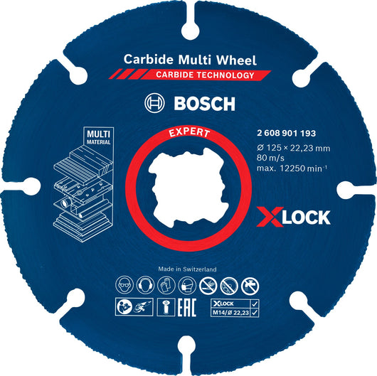 DISCO MULTIMATERIALE D.125mm X-LOCK X SMERIGLIATRICI - 2608901193