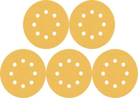 2608900807 - KIT 5 FOGLI BOSCH D.125mm P.120 8 FORI , EXPERT for LEGNO+VERNICE