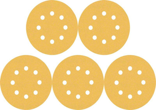 2608900807 - KIT 5 FOGLI BOSCH D.125mm P.120 8 FORI , EXPERT for LEGNO+VERNICE