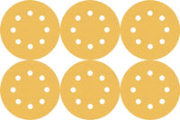 2608900812 - KIT 6 FOGLI BOSCH D.125mm GRANE ASSORTITE 8 FORI , EXPER for LEGNO+VERNICE