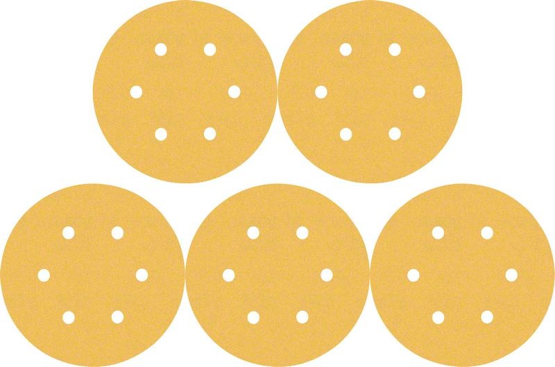 2608900817 - Fogli abrasivi C470 , confezione da 5pz , 150mm , P120 , EXPERT for WOOD+PAINT