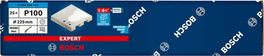 2608900708 - SET 25 FOGLI ABRASIVI BOSCH , D.225mm , P100