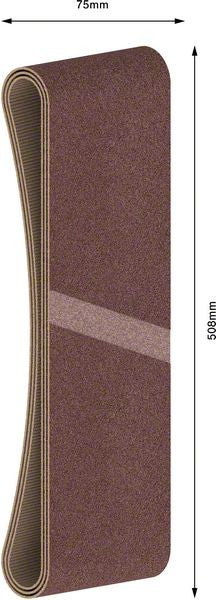 2608606063 - Set di nastri abrasivi da 3 pz. X440 75 x 508 mm, P100, BEST for LEGNO+VERNICE