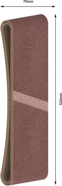 2608606069 - Set di nastri abrasivi da 3 pz. X440 75 x 533 mm, P40, BEST for LEGNO+VERNICE