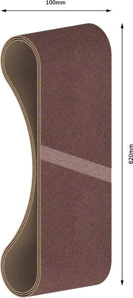 2608606144 - Set di nastri abrasivi da 3 pz. X440 100 x 620 mm, P100, BEST for LEGNO+VERNICE