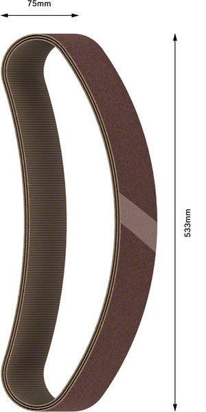 2608607261 - Set di nastri abrasivi da 10 pz. X440 75 x 533 mm, P180 , BEST for LEGNO+VERNICE