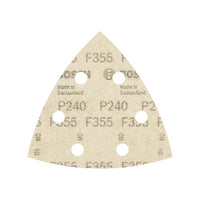 2608605196 - Set 5 Fogli abrasivi F355, 93 mm, P240, BEST for MATERIALI PLASTICI+PIETRE DURE