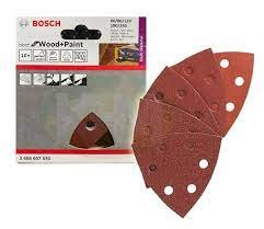 2608607540 - Kit 10 Fogli abrasivi C430, 93 mm- P60- P80- P120- P180- P240 , BEST for LEGNO+VERNICE