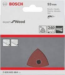 2608605604 - Fogli abrasivi C430 , confezione da 5pz , P240 , EXPERT for LEGNO+VERNICE, 93mm
