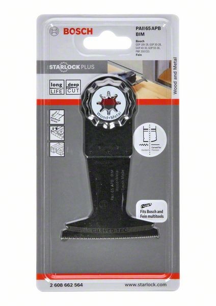 2608662564 - Lama per multifunzione, BIM PAII 65 APB Wood and Metal 65 x 50 mm