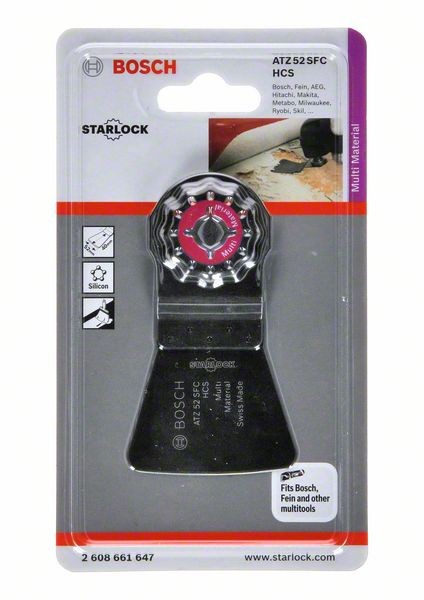 2608661647 - Raschietto per Multifunzione, HCS ATZ 52 SFC, flessibile 52 x 38 mm , MULTIMATERIALE