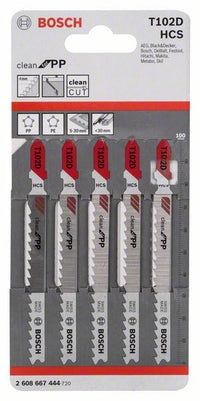 2608667444 - Set 5 lame per seghetto alternativo T 102 D Clean for PP