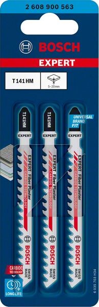 2608900563 - Set 3 lame per seghetto alternativo T141 HM EXPERT for fiber plaster