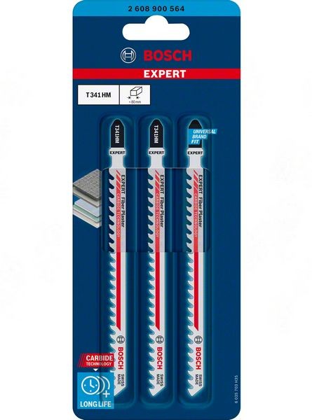 2608900564 - Set 3 lame per seghetto alternativo T341 HM EXPERT for fiber plaster
