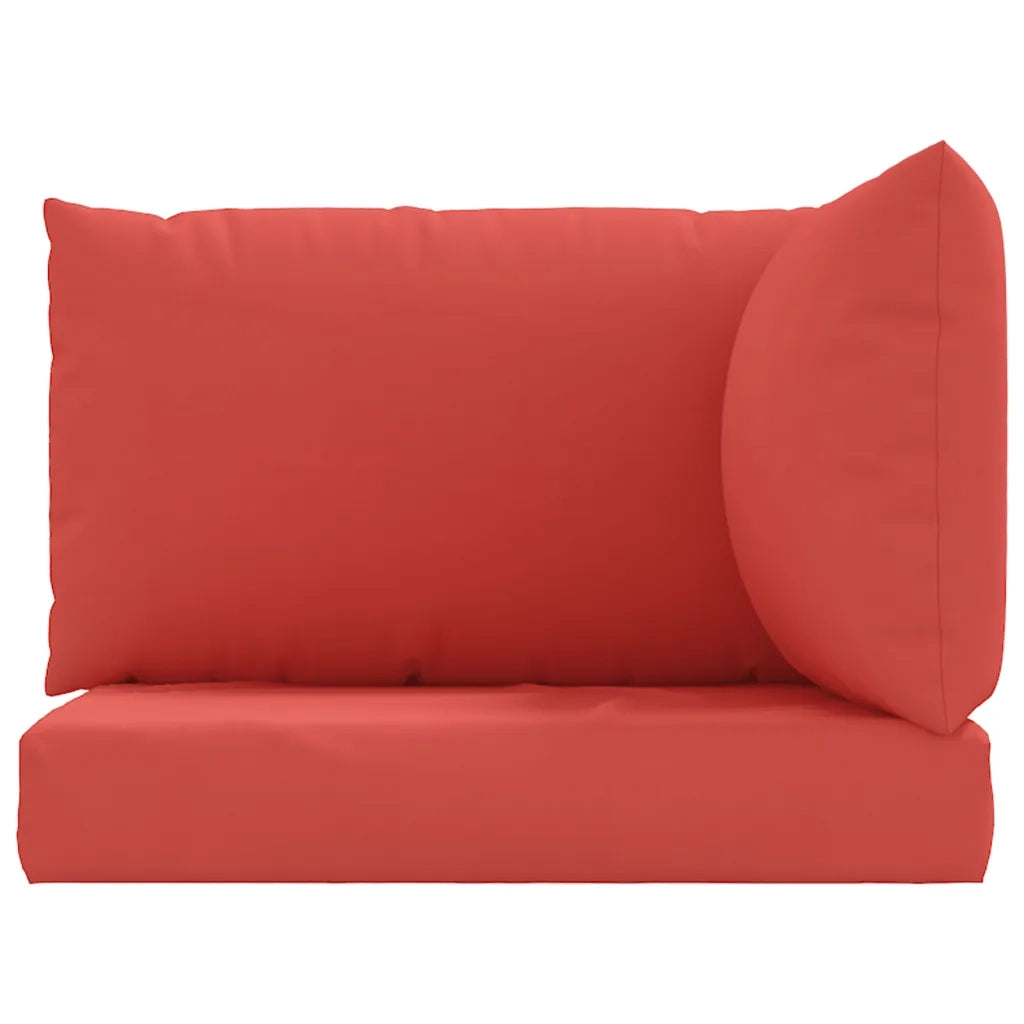Cuscini per Pallet 3 pz Rossi in Tessuto Oxford 315070
