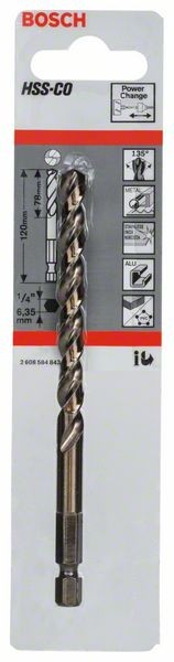2608584843 - Punta di centraggio HSS-Co 120