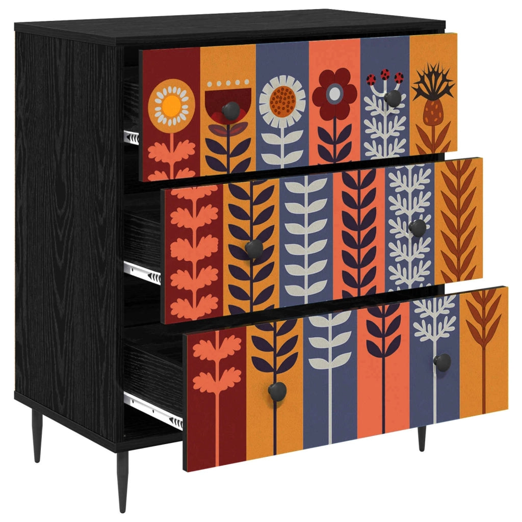 Cassettiera ESSEN Stampa di girasoli 66 x 36,5 x 76 cm 8007382