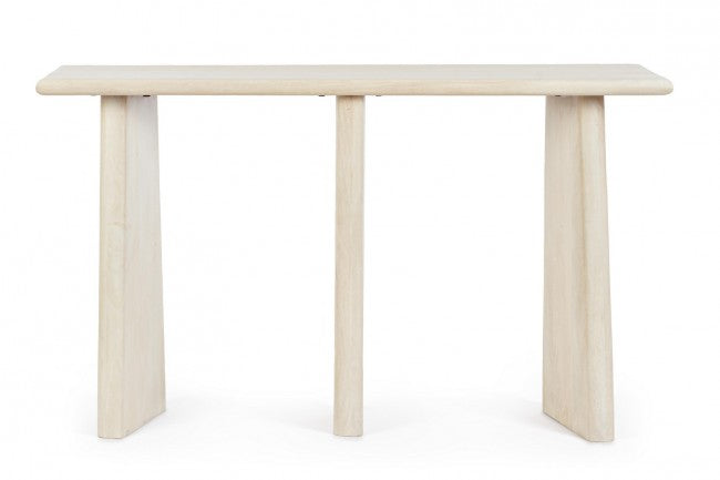 Consolle Legno Marrone Moderno da Interno 130x40 - ELIJAH