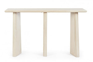 Consolle Legno Marrone Moderno da Interno 130x40 - ELIJAH