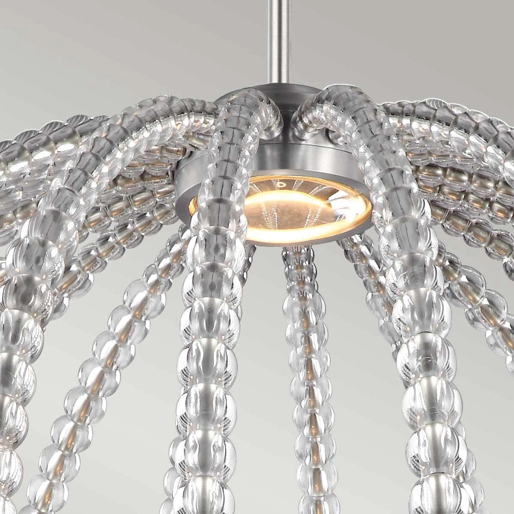 Sospensione a sfera Oberlin Feiss Ø81 nichel LED 12W