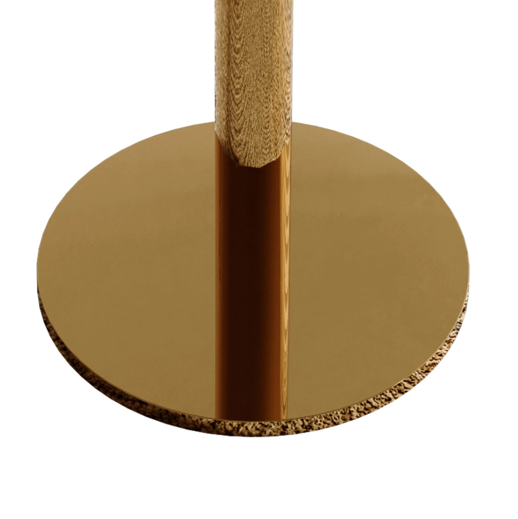 Tavolo rotondo Tulip bianco Ø80 cm in MDF e metallo