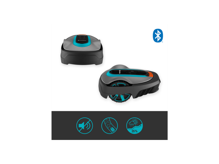 Robot rasaerba Gardena Sileno City 600 sistema Bluetooth per prati di 600mq