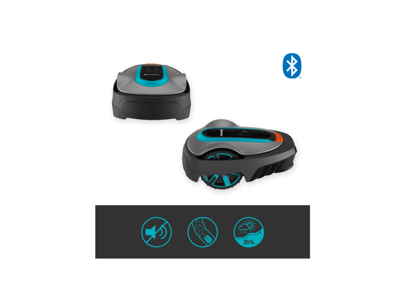 Robot rasaerba Gardena Sileno City 600 sistema Bluetooth per prati di 600mq