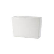 Vaso Rettangolare Indoor e Outdoor Tera Schio Cassa Alta Chalk 99x35,5 cm in Plastica Bianco Gesso