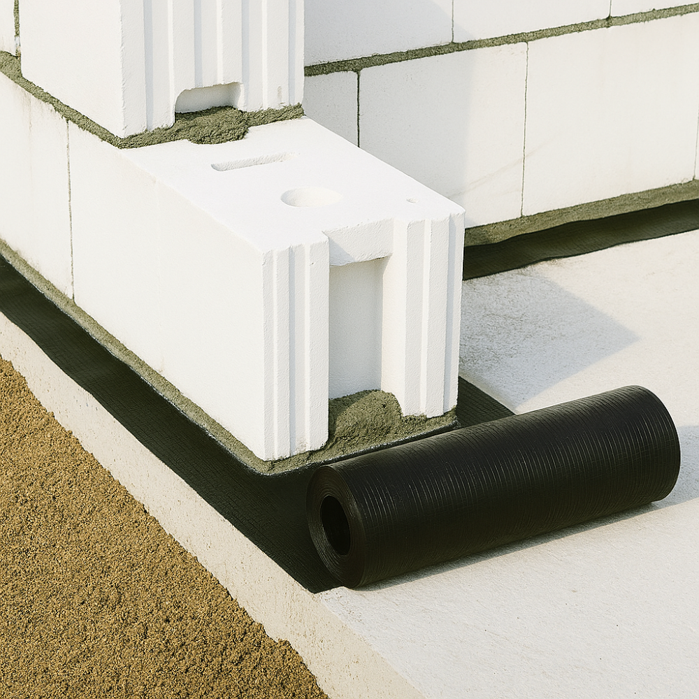 Tagliamuro delta dpc barriera antiumidità antisdrucciolo murature rotolo 25 m *** larghezza 50 cm, confezione 1