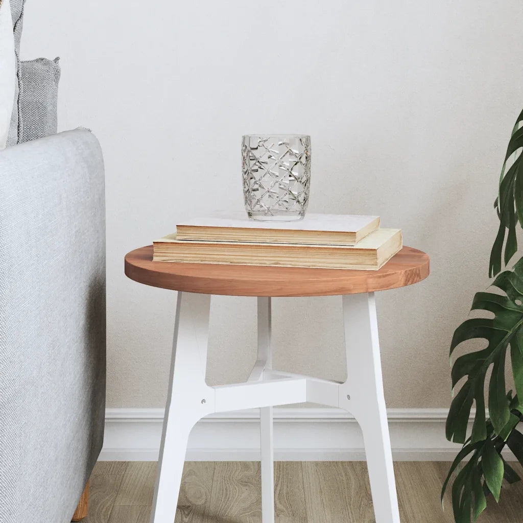 Piano per Tavolo | Superficie Tavolo | Piano Scrivania ?30x1,5 cm Rotondo in Legno Massello di Faggio