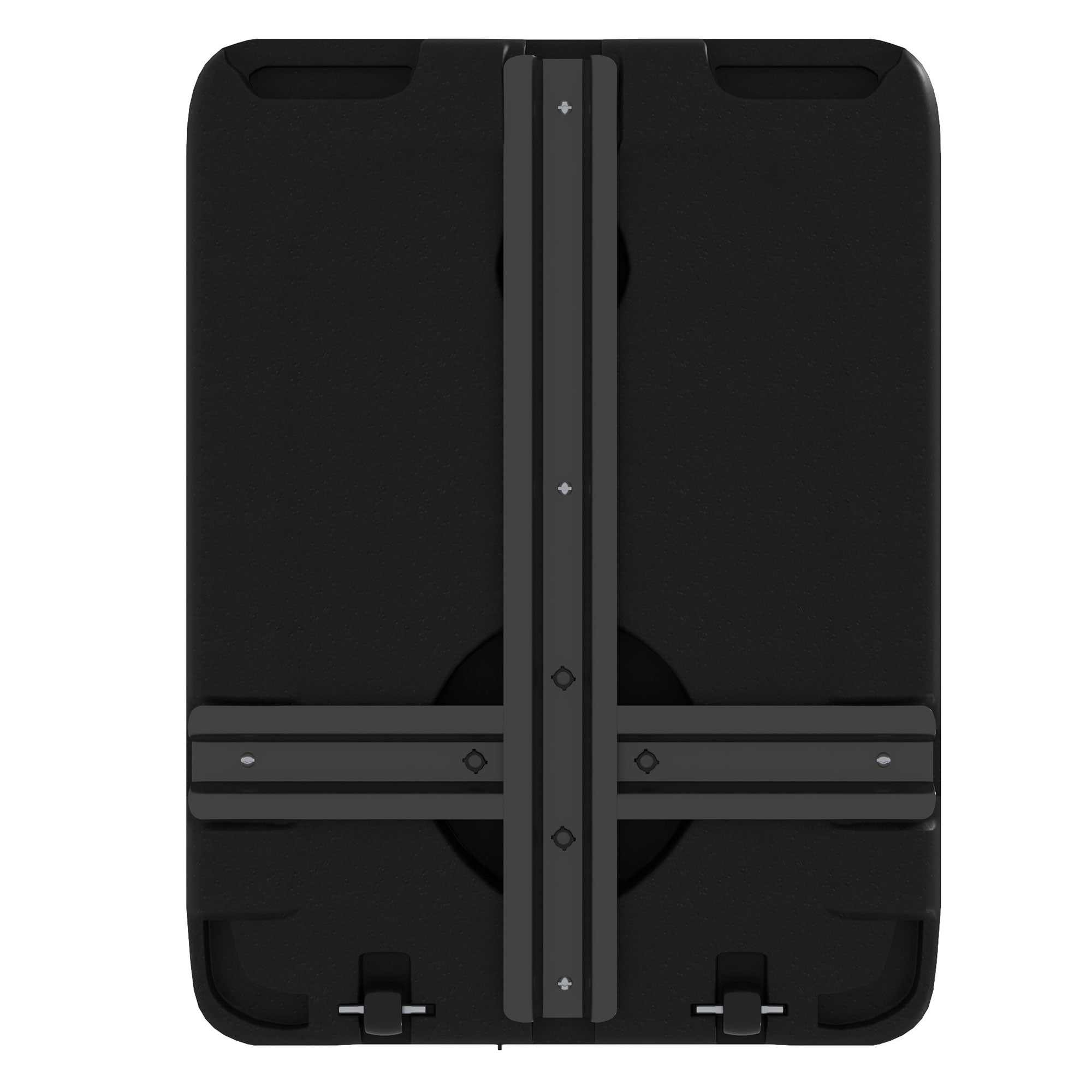 Base per Ombrellone Rettangolare 80x60x19 cm Riempibile con Acqua e Sabbia 70-90 kg in HDPE Nero