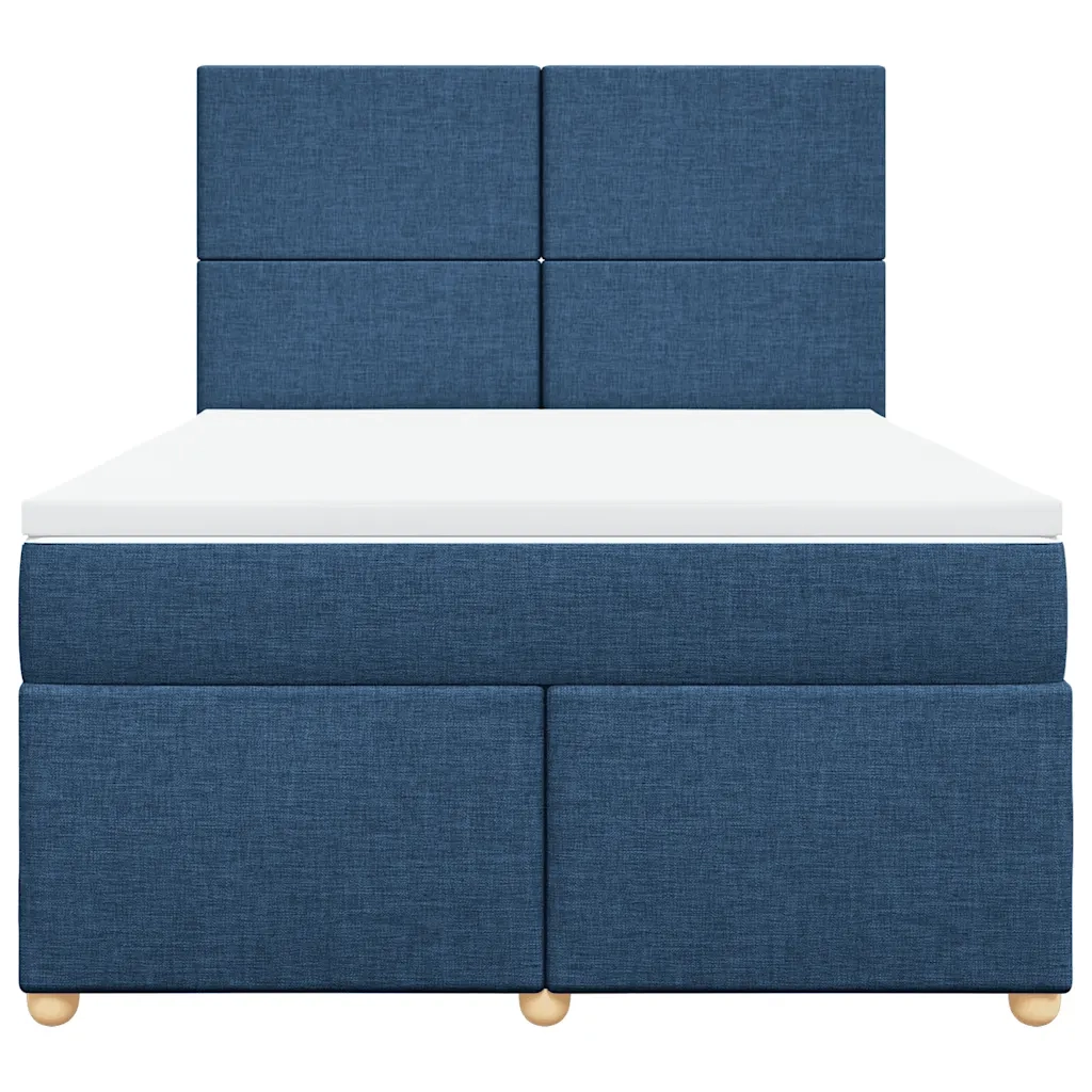 Giroletto a Molle con Materasso Blu 140x190 cm in Tessuto 3291274