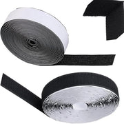 Adesivo self-attacco 5 m x 20 mm con chiusura elastomericata - per cinture di cavo, reti antimosche e altro