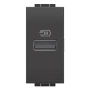 Caricatore USB Bticino LivingLignt Tipo A 5Vdc 1 Modulo Antracite L4191A