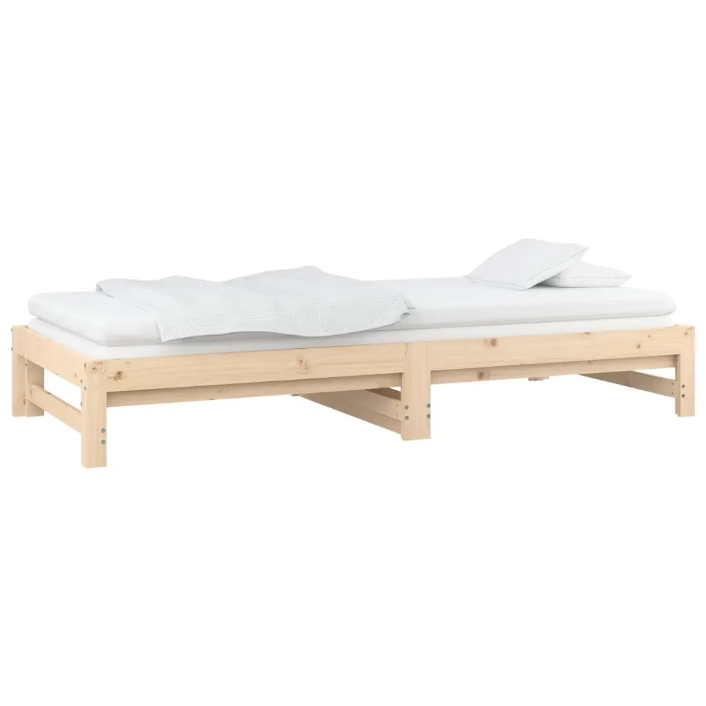 Dormeuse Estraibile 2x(90x200) cm Legno Massello di Pino cod mxl 63101