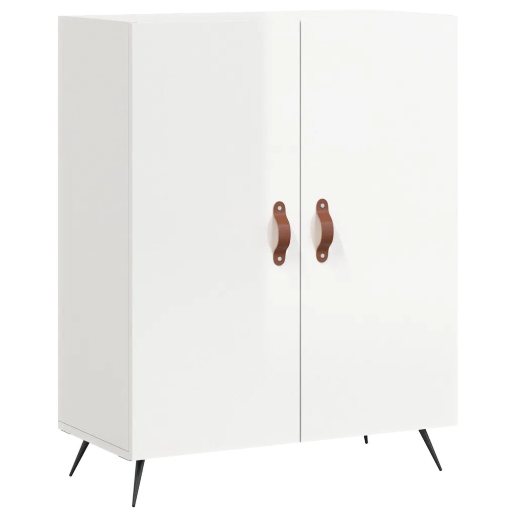 Credenza 69,5x34x90 cm in Legno Multistrato Bianco Lucido 827694