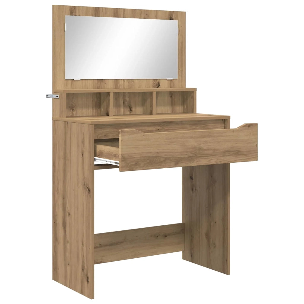 Tavoli da Trucco per Camera da Letto Rovere artigianale 888986