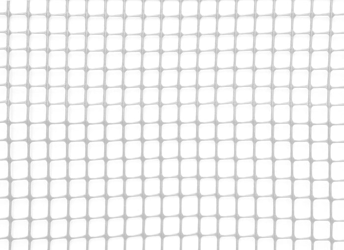 Rete Quadra da Giardino 10mm in Plastica 1x30m Rama Mirror Bianco