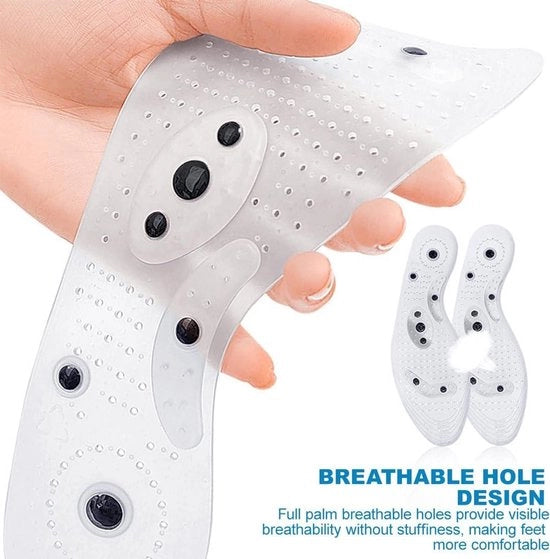 Inlegzoli magnetici per massaggi e acupressione, misura 35-40: illuminazione e comfort per piedi felici unisex