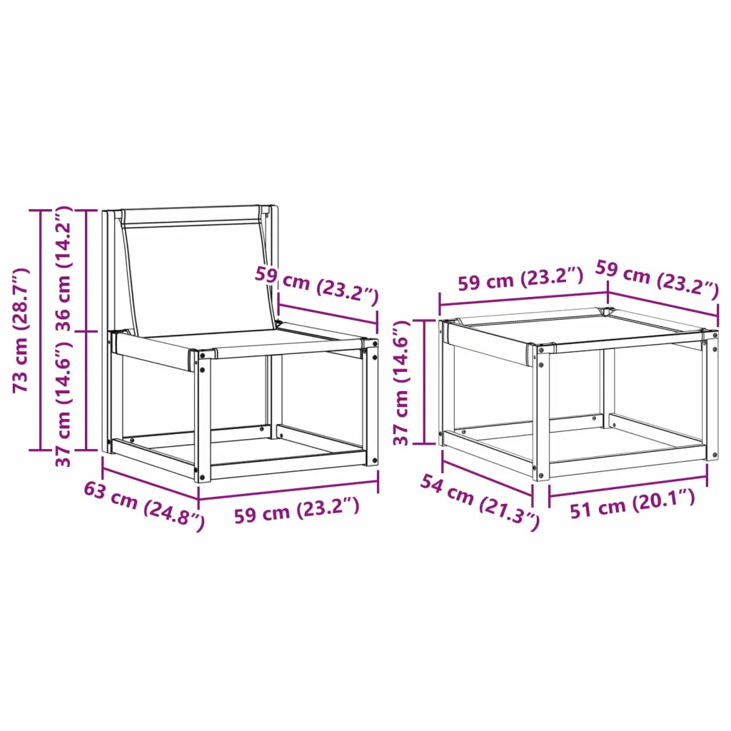 Set di divani da esterno 5 pz Naturale e Beige 3381881
